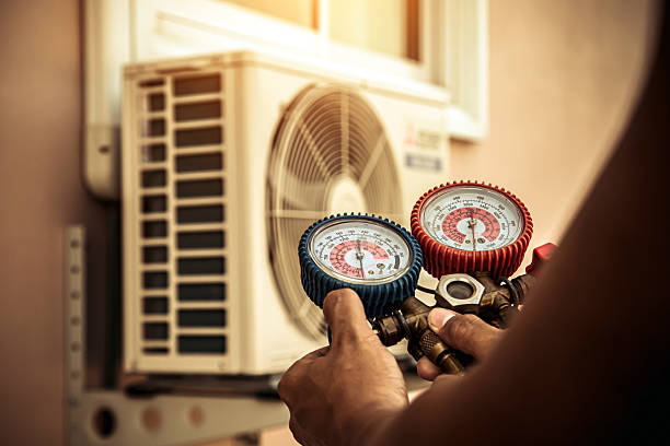 Professional Heat Pump Repair technician working in Verona, VA